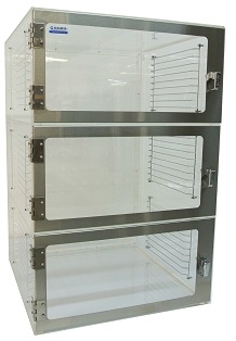 1500 Series Cleatech 3-Door Acrylic Desiccator